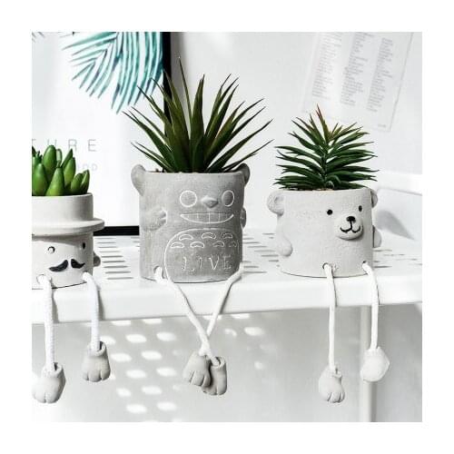 Nordic Hanging Foot Doll Ornaments Small Potted Office The Desktop Window Decorations Furnishing Creative Personality Restaurant