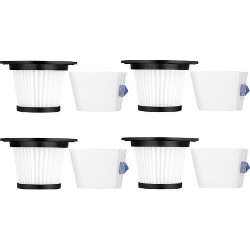 AD-4 Set Replacement Filters Strainer Screen for Moosoo K17 Cordless Vacuum Cleaner Replace Filter Parts