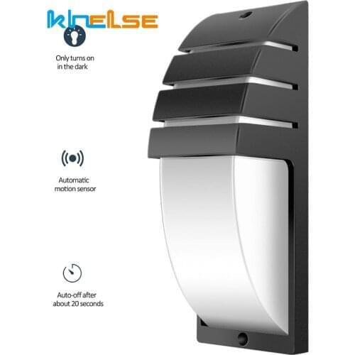 18W LED Wall Light Waterproof IP65 Motion Sensor Modern Porch Lamp AC90-260V Outdoor Garden Home Hallway Retro 10W LED Wall Lamp