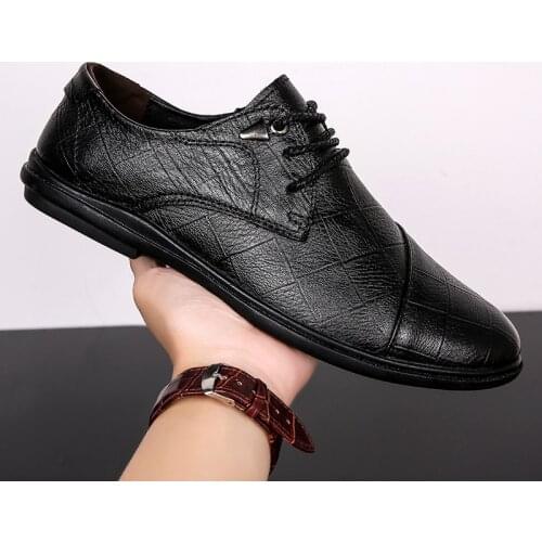 37-45 Fashion men Genuine leather shoes men foraml brogues social shoes male Men elegant designer formal brand sapatenis w5