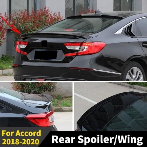 Carbon Fiber Boot Lip Roof Rear Spoiler Wing Splitter Diffuser Tuning Accessories Styling for Honda Accord 2018 2019 2020