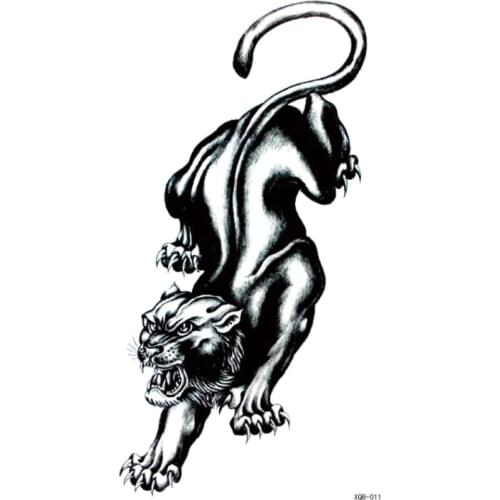 Waterproof Temporary Tattoo Sticker on arm large size leopard tattoos tatto stickers flash tatoo fake for men women