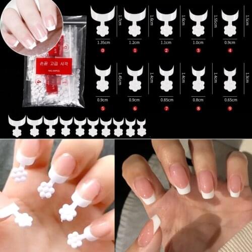 100PCS/500PCS french nail tip guides Half Cover Artificial French False Detachable DIY personal use Manicure Tools gel x tips