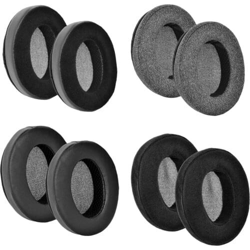 2pcs Flannel+PU Replacement Memory Foam EarPads For CORSAIR HS35 HS50 HS60 HS70 PRO Headset Cushion Cover Bumper Pads Pillow