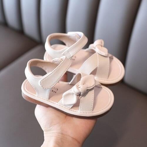 2021 Summer Baby Sandals Toddler Girls Princess Soft Bow Beach Sandals Kids Sandals 1-6 Years Toddler Baby Shoes 21-30