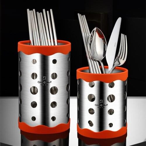 304 Stainless Steel Sink Cutlery Storage Box Drainer Spoon Forks Dinnerware Water Drying Rack Holder Kitchen Organizer Tools
