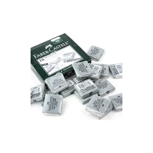 5PCS [ Faber-Castell ] Plasticity Eraser Sketch Eraser Art Super Soft Eraser Nontoxic Green