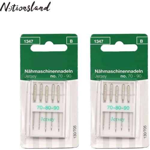 5pcs/Set Sewing Machine Needles Size 10/75 14/90 16/100 Home Sewing Machine Needles Household Stitching Accessories