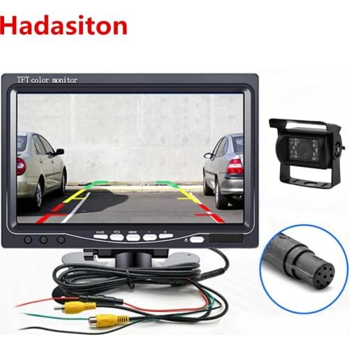 7" TFT LCD Screen Car Monitor Headrest monitor parking assistance with remote controller, Rearview camera optional