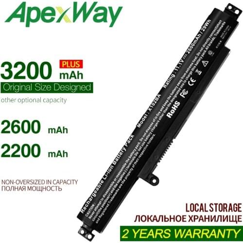 ApexWay 3Cell 11.1V 2600mAH Laptop Battery for ASUS A31N1311 VivoBook X102B F102BA-DF047H X102BA F102BA F102B F102BA-SH41T