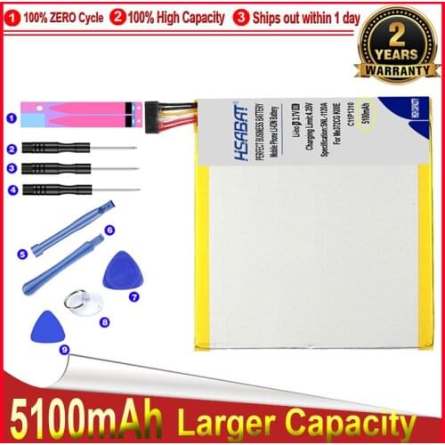 HSABAT 0 Cycle 5100mAh C11P1310 Battery for ASUS FonePad 7 ME372 ME372CG K00E Tablet PC Replacement Accumulator