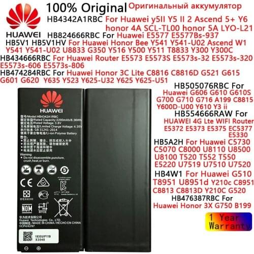 Huawei Original battery For Huawei WIFI Router y5II Y5 II 2 Ascend 5+ Y6 W1 honor 3X 4A 5A Bee /3C Lite E5577 G606 G610S 4G Lte
