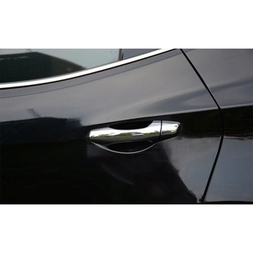 Accessories FIT FOR HYUNDAI SANTA FE IX45 2013 2014 CHROME DOOR HANDLE COVER TRIM MOLDING