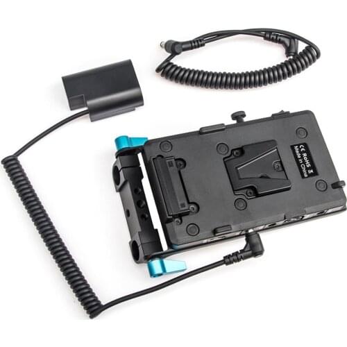 WY-VG1 Power Supply Systerm V Mount Plate Battery Plate Adapter with DMW-DCC12 Cable for Broadcast SLR HD camera