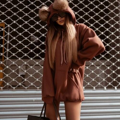 Женские длинные толстовки GUMPRUN China At AliExpress