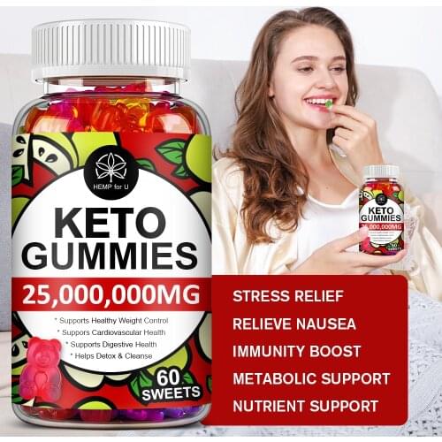 HFU Natural Slimming Products Weight Loss Ketone Gummies Reduces anxiety & stress Boost immune system Improve Sleep