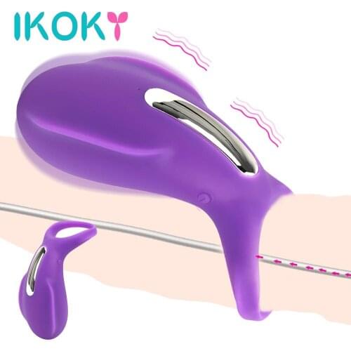 IKOKY 36 Speed Cock Rings Delay Ejaculation Sex Toys for Men Couple Vibrator Penis Rings Clitoris Vagina Stimulate Adult Product