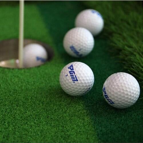 2Pcs Double White Golf PU Ball Sponge Ball Foam Ball Indoor Exercise Toy Ball Golf Ball Soft Indoor Practice Safety Elastic Ball