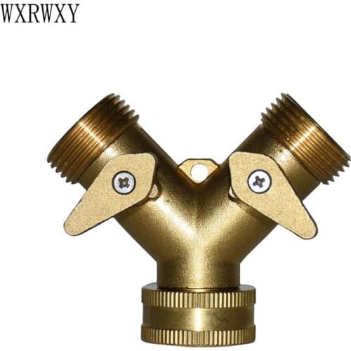 Cranes 3/4 2 way tap A tap of water conector grifo water irrigation splitter connectors 3/4 Splitter watering up faucet