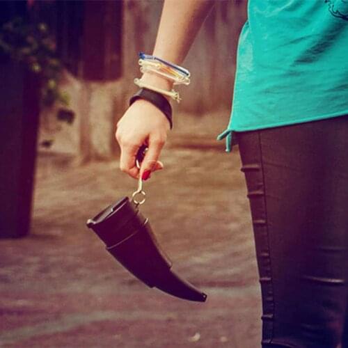 Creative Goat Horns Coffee Mug 230ML Stainless Steel Vacuum Cup Thermos Flask Tea Cups Travel Couple Water Bottle