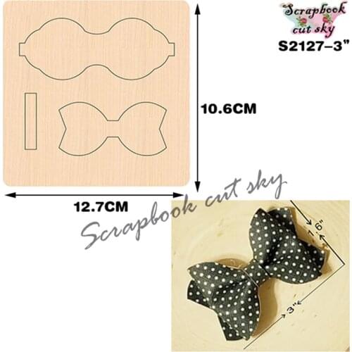Bows DIY S2127 Muyu Wooden Mold Cutting Scrapbook Dies Cutting Suitable For Market General Machines
