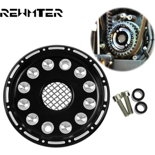 Motorcycle Pulley Belt Cover Black Countershaft Pulley Cover Cap Kit For Harley Sportster XL 883 1200 Motorbike Models 2004-UP