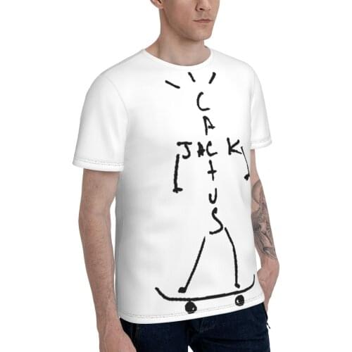 Promo Baseball Cactus And Jack Skateboarding T-shirt Cute Mens T Shirt Print Humor R206 Tees Tops European Size