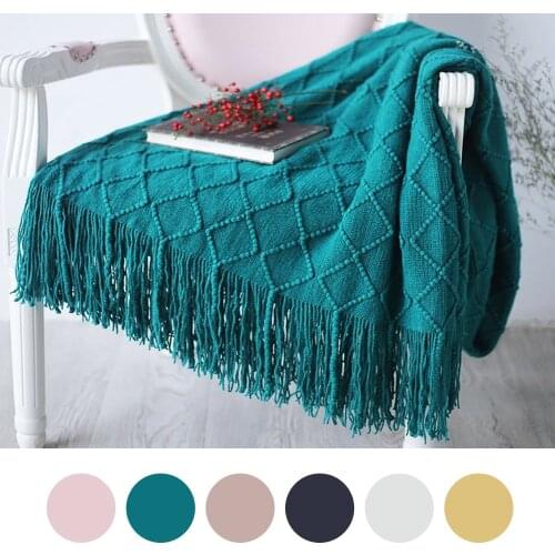 Nordic Knitted Throw Thread Blanket Bedding Sofa Plaid Travel TV Nap Blankets Soft Towel Bed Plaid Tapestry
