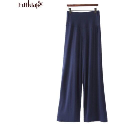Fdfklak Casual pajama pants new spring summer lounge wear pant soft modal cotton sleepwear bottoms womens loose sleep pant