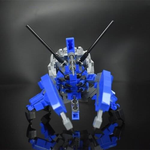 STEM MOC Crab Brick Model Small Particle Building Blocks Toys Assembly Building Block Model Blue