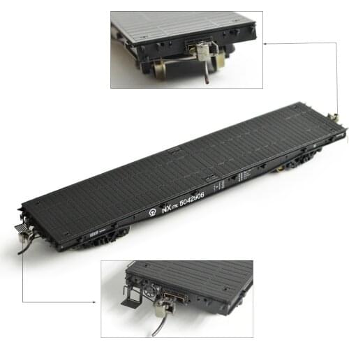 15CM Train Flat Car Model Accessories 1:87 NX17K Flat Transport Vehicle ABS Railway Freight Model Train Models Scene Display
