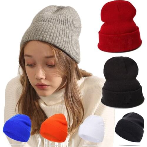 2020 Autumn And Winter Knitted Hat Colors Are More Popular Boyfriend Girlfriend Gifts Fluorescent Bright Woolen Cap Fine Braided