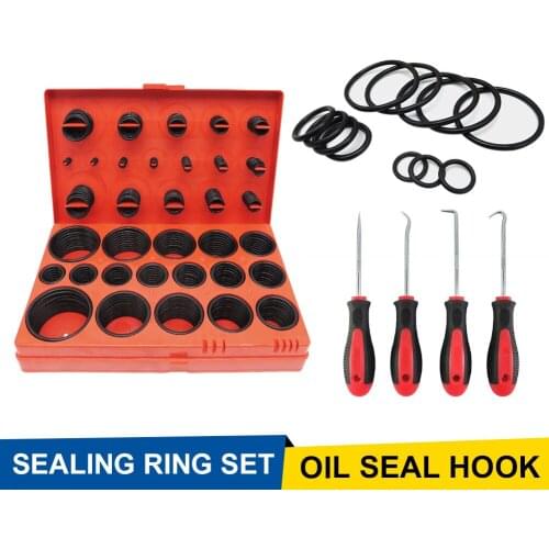 419Pcs O Ring 32 Sizes Rubber Washer Seals Assortment Kit Black O-Ring Seals Set for Plumbing Mechanic Automotive