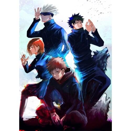 5D Diamond Painting Anime Jujutsu Kaisen Mosaic Wall Art Diamond Embroidery Poster Cross Stitch Kits Home Decoration Gift