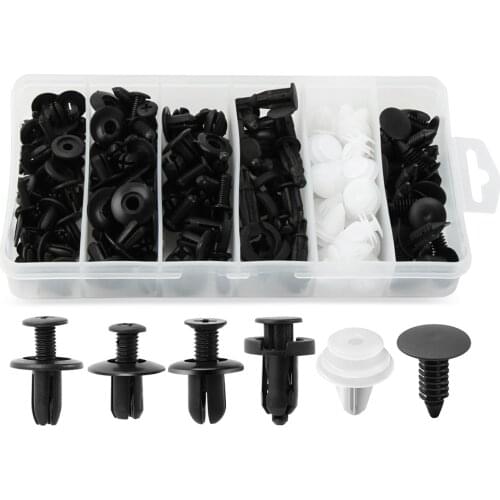 Auto Fastener Clips Fastener Rivet Clips 100Pcs 6 Sizes for bmw e90 e46 e60 f10 f30 e39 e36 f20 x5 e70 e53 e92 m3 e91 e30 e87