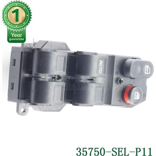 Auto car Power Master Window Lifter Switch 35750-SEL-P11 For Honda Jazz City 35750SELP11