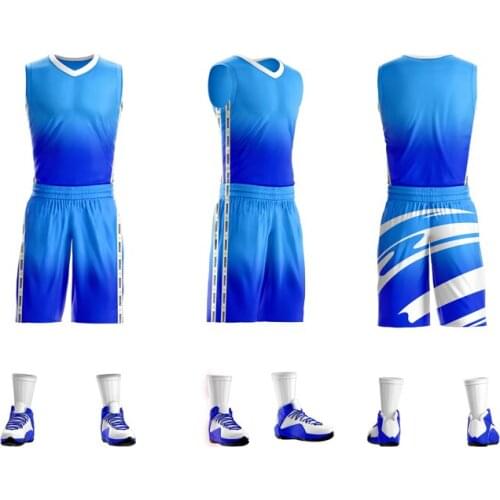 New basketball jerseys suit boys men women blank team basketball shirt shorts clothes pockets kids basketball jerseys set custom