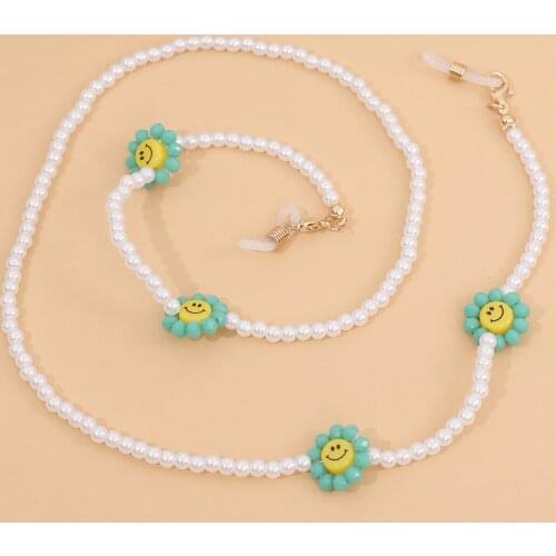 2021New Fashion Crystal Beaded Glasses Chains Lanyard Face Mask Chain Holder Eyeglass Rope Sunglasses Cord Neck Strap Gift