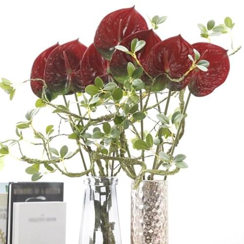 Flower Tape Artificial Flower Home Hotel Decoration Palm Floral Arrangements 57cm Flowers Craft Arranging Simulation Real Touch