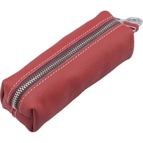 Swdvogan famous brand car keys holder genuine leather coin purse for men designer keys case with keyschain top sale housekeeper