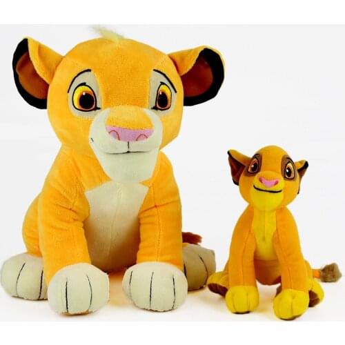 2 Styles Lion King Plush Toy Simba Soft Stuffed Animal Dolls Birthday Gift for Children