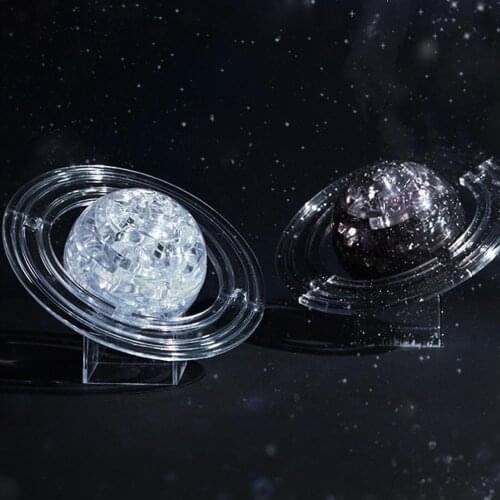 DIY Crystal Planetary Model Puzzle Assembled Solar Kids Gift Handmade 3D Puzzle Assembled ToyS Physics Teaching Resources