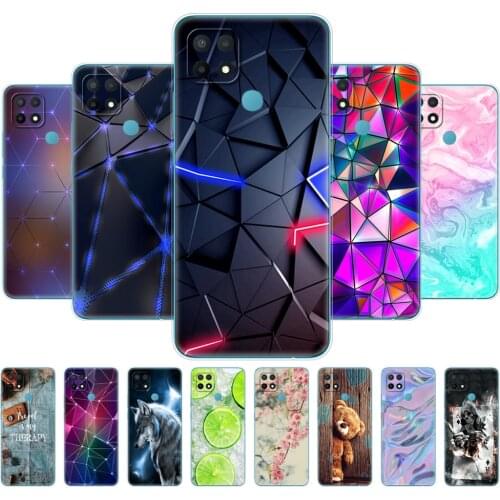 For OPPO A15 Case For OPPO A15S Back Silicon Soft TPU Phone Cover For OPPOA15 CPH2185 A 15 S CPH2179 Bumper 6.52" Fundas Shell