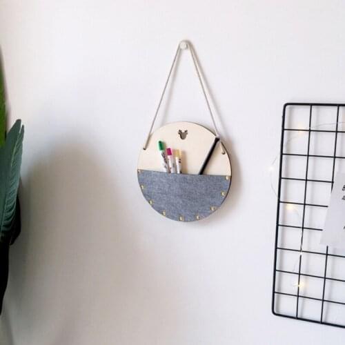 Home Decoration Storage Box Nordic Style Wood Felt Wall Decoration Unique Cute Storage Box