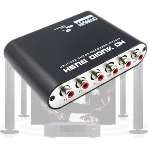 DT01 Fiber + Coaxial 5.1 Channel Audio Output DTS/AC-3 Decoder DAC