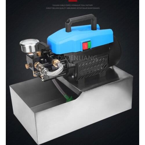 Electric Pressure Test Pump Portable Double-Cylinder Large-Flow Floor Heating Pipeline Water Pipe Pressure Tester Pressure Pump