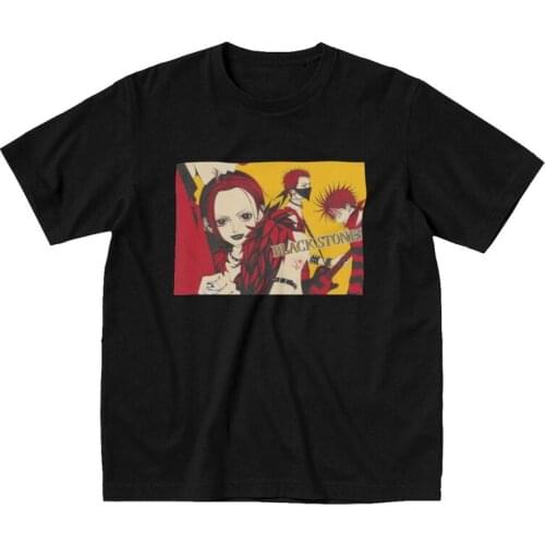 Funny Nana Osaki The Black Stones T Shirt Men Short Sleeves 100% Cotton T-shirt Graphic Ai Yazawa Manga Tees Graphic Tshirt
