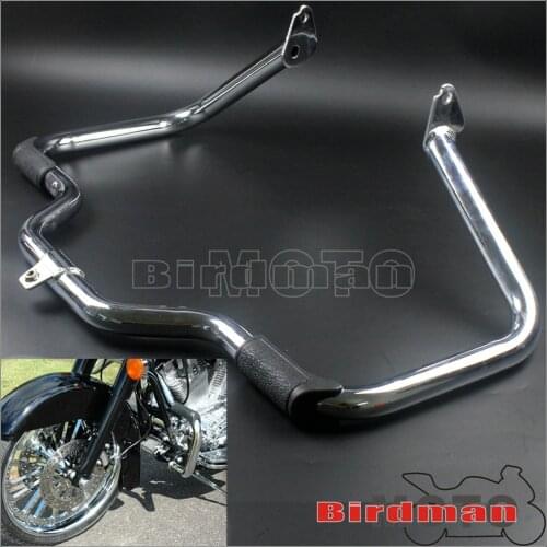 Motorcycle Chrome Engine Guard Bar Steel Crash Bumper for Harley Road King Electra Glide Street Glide FLHR FLHT FLHX 1997-2008