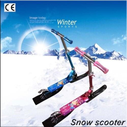 Source in Europe And America Selling Childrens Dual Use Scooter Skis Sledding