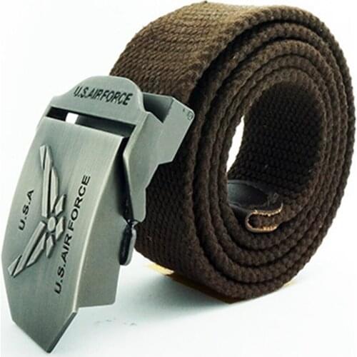 Skull and crossbones Korean all-around student belt, self-fastening canvas belt HX054625